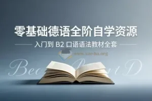 零基础德语从入门到B2 发音口语语法词典教材PDF听力MP3视频全套【49.7GB】
