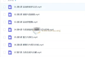 2027高中高一物理 张雯 一轮暑假班