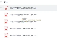 2027 经纶学霸•5星学霸提优大试卷 （2-6年级语文上）