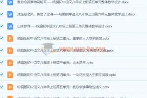 统编版初中语文大单元整体教学设计 设计与课件