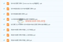 初中中考英语复习课件试题合集