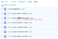2023高考语文 成瑞瑞 一轮暑假班 直播录播课 秋季班更新2讲