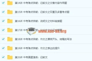 2018中考二轮 语文专题突破冲刺满分班16讲王帆主讲