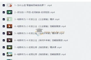 零基础学英语-四维系统课（Sunny全程讲解）