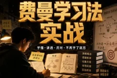 费曼学习法全套视频课程，思维导图+记忆力+笔记技巧